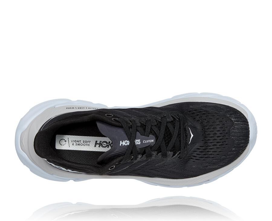 Hoka One One Koşu Ayakkabısı Erkek Siyah/Beyaz - Clifton Edge - ZH8149607